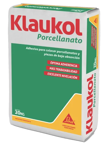 Adhesivo Klaukol Porcelanato Fluido Impermeable 20kg